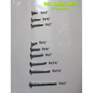 MK Skru Besi (Flat Head)/Self tapping screw