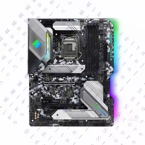 H FOR ASRock Z490 Steel Legend Motherboard Intel Z490 LGA 1200 4×DDR4 ATX 2×M.2 HDMI