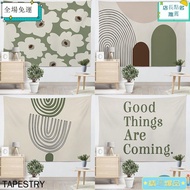 Creative Small Fresh Tapestry Plant Wall Decoration Cloth Bedroom Perforation-Free Live Background 9