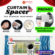 SUPERSAVE PROMO Curtain Spacer Ripple Fold Blackout Curtain Wave Fold Curtain Spacers Window Treatme