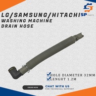 LG/ Samsung/ Hitachi Washing Machine Drain Hose Outlet hose Spare Part For Paip Keluar Air Mesin Basuh 洗衣机-排水管
