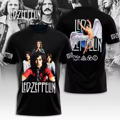 Led Zeppelin 3D Apparel T-Shirt Gift For Fans