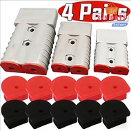 [3-5 DAYS DELIVERY]2/4 Pairs - Caravan Solar Anderson Connector Dust Plugs, Red Black Weather Resist