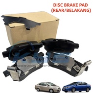 BELAKANG HONDA CITY SEL TMO T9A JAZZ SAA TFO T5A REAR DISC BRAKE PAD 43022-SR3-G01 43022 SR3 G01