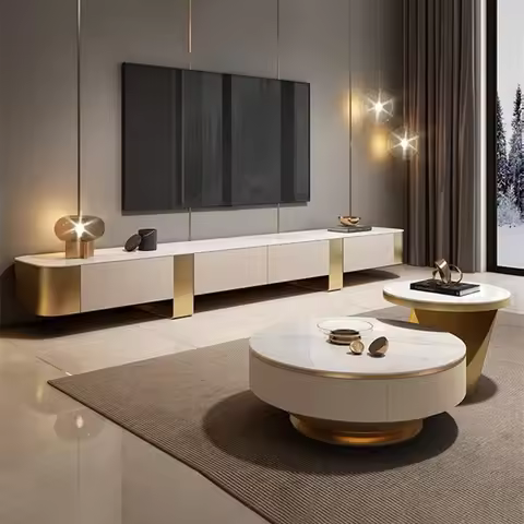 Metal Pedestal Tv Stand Cabinet Modern Simple Living Room Tv Stand Cabinet Luxury Wood Mueble Para T