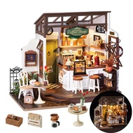 DIY Miniature House Kit Flavory Coffee Shop, Tiny House Kit for Adults to Build, Mini House Making K