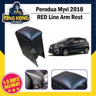 Perodua Myvi 2018 PVC Red Line Arm Rest