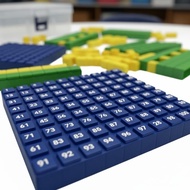 Educational Base Ten Blocks Set Hands-On Learning Math Cubes Set Number Recognition for Preschoolers