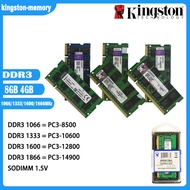4กิกะไบต์8กิกะไบต์ DDR3 RAM 1866เมกะเฮิร์ตซ์1600เมกะเฮิร์ตซ์1333เมกะเฮิร์ตซ์1066เมกะเฮิร์ตซ์แล็ปท็อปหน่วยความจำ PC3-14900 12800 10600 8500 1.5โวลต์204 Pins SODIMM โน๊ตบุ๊คหน่วยความจำ 4GB DDR3 1600MHz One