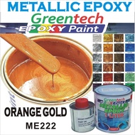 ME222 ORANGE GOLD  ( Metallic Epoxy Paint ) 1L METALLIC EPOXY FLOOR EPOXY PROTECTIVE &amp; COATING Tiles &amp; Floor Greentech