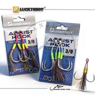 Lucky Shot BKK Assist Hook TWIN HOOK / BKK  Hook / Premium Quality Jig Hook