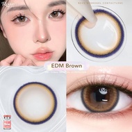 EDM rozelens คอนเเทคเลนส์ บิ๊กอาย bigeye gray brown ✨คอนเเทคเลนส์กรองเเสง ใส่แล้วตาหวานมาก✨