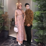 Ied SERIES Couple ADINDA SAVINA LATEST BRUKAT GAMIS WEDDING DRESS MUSLIMAH MAXI DRESS MUSLIM WOMEN'S