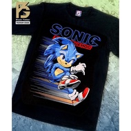 Sonic Mario Bros the Hedgehog Baju Movie Tshirt Anime Game Cartoon Mickey Gband Vintage Kids Boys | 