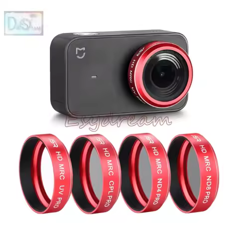 Neutral Density ND4 + ND8 + CPL + MCUV Ultraviolet Polarizer Lens Filter Kit for Xiaomi Mi Mijia 4K 