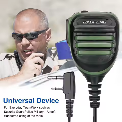 Baofeng BF-780 PTT Remote Waterproof Speaker Mic Microphone for AR-F8 Baofeng UV-S9 PLUS UV13 PRO UV