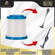 Filter Replacement For BLACK & DECKER Stick Vacuum Cleaner CS1820 / CS1830 Accessories ( CS1820T , C