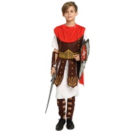 Halloween Costume Children Samurai Costume Children Gladiator Red Samurai Suit Performance Costume