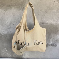 【Tote bag】 Matin Kim New Large Capacity Canvas Tote Bag Letter Underarm Women Bag Hand Bag Composite