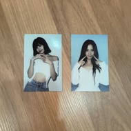 BLACKPINK LISA, JISOO the album photcards