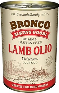 Bronco Lamb Olio Dog Wet Food 390g (Carton of 12)