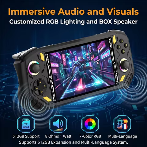 RG56 Pro Mini Retro Gaming Console Ultra Fast Boot Load All Kinds Of Classic 3D Games HD Clear Pictu