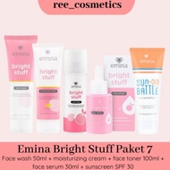 PROMO- Emina Brht Stuff Paket Lengkap Skincare 1 Set | Emina Paket