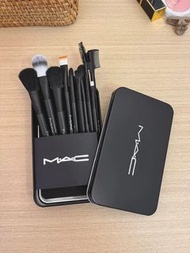 MAC 全新12支化妝刷套裝 帶收納鐵盒 軟毛
