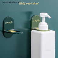 TW al Round Hooks Wall Rack Shower Gel Bottle Holder Storage Hand Soap Mounted  Body Wash Shampoo Holder SG