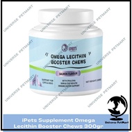 Ipets Supplement Omega Lecithin Booster Chews 300gr - Vitamin Supplement Omega Cat Dog