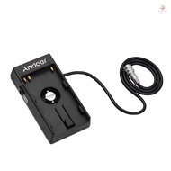 Andoer Camera DV Battery Power Supply Mount Plate Adapter with 1/4 Inch Screw for Blackmagic Cinema 
