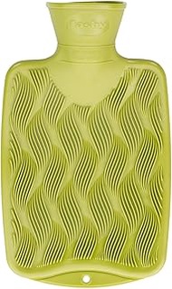 Fashy Small Hot Water Bottle with 3D Surface 0.8 Litre Green 6404