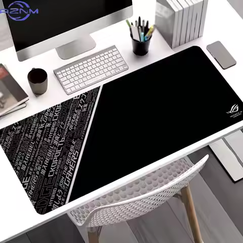 Cool Black Asus Rog Mouse Pad XXL Large Gaming Gamer Keyboard Non-slip Seamed Edge Mousepads Laptop 