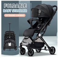 Foldable Baby Stroller Lightweight Travel Stroller with Breathable Umbrella Cabin Sized for Baby