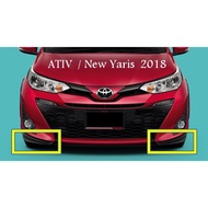 (ของแท้) อุปกรณ์ ตกแต่ง สเกิร์ต กันชน หน้า สีดำ โตโยต้า เอทีฟ และ ยารีส Toyota Ativ and Yaris  2017-