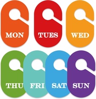 7 Pieces Days of The Week Closet Dividers Weekly Clothing Divider Monday Through Sunday Closet Organ