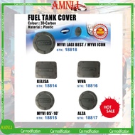 FUEL TANK GAS TRIM CAP COVER SHIELD CARBON FIBER SAGA / MYVI / AXIA / ALZA / VIOS / PERSONA / WIRA /