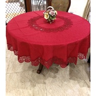 Round Tablecloth for 4k/6k/8k/12k Plain Lace Premium Quality