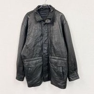 90年代二手BARACUTA羊皮汽車大衣，黑色，XL碼