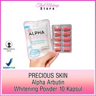 Precious Skin Thailand Alpha Arbutin Whitening 3 Plus  / Bubuk Lotion 2500mg / Bubuk Pemutih Badan / Bubuk Alpha Arbutin / Alpha Arbutin Powder / Alpha Arbutin Kapsul / Kapsul Pemutih Badan / Alfa Arbutin / Bubuk Alpha Arbutin / Bubuk Alpha Powder Thailan