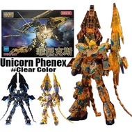 New Gundam Unicorn Phenex Clear Color Golden Black Unicorn HG 1/144 Phenex Gundam Action Figure Mode