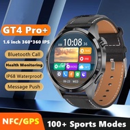 GT4 Pro + สำหรับ Huawei Xiaomi smartwatch Men NFC GPS ติดตาม1.6 "HD Screen Health Monitoring IP68กันน้ำ BT 2024ใหม่