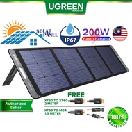 UGREEN 200W Portable Solar Panel Foldable Solar Charger for PowerRoam Power Station Adjustable Campi