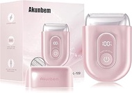 Akunbem Electric Razor for Women - Mini Bikini Trimmer - Shaver for Pubic, Legs, Arm & Body - Painle