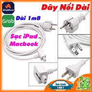 [ZIN] 1.8m Extension Power Cord for MacBook iPad AP Charger with High Quality Direct Mount Connector