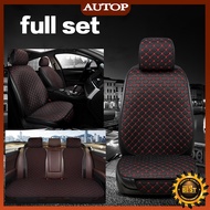 AUTOP Universal Car Seat Cover Set Flax Seat Kusyen Kereta Cushion for Waja City Hrv Ativa Saga Wira