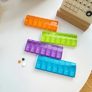 medicine pill box pill box Portable Medicine 7 Days Storage Box Pill Sub-Packing Box