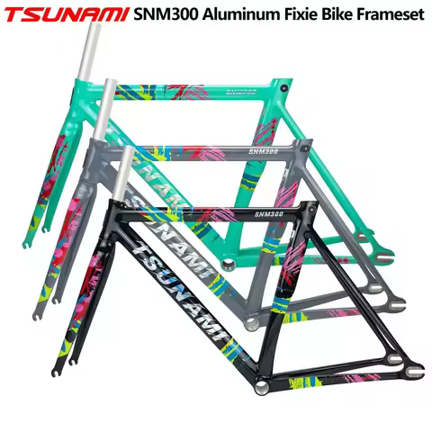 TSUNAMI SNM300 Single Speed Bike Frame 49CM 52CM 55CM 58CM Fixed Gear Frameset Aluminum Alloy Bicycl