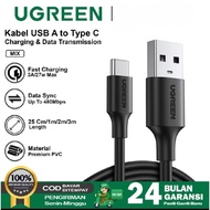 US287 Ugreen USB-A To Type-C Data Cable Charger 27W Max 3A Fast Charging 100CM