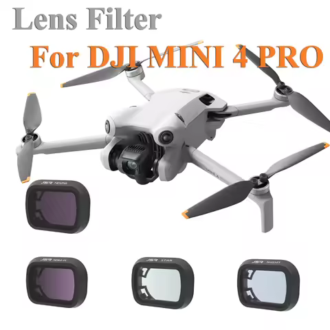 Lens Filter Set For DJI MINI 4 PRO Aluminum Frame Camera Protector UV/CPL/NDPL/ND1000/0.65X Wide-ang